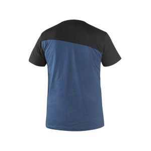 Męski tshirt z krótkim rękawem CXS Olsen Canis kolor stalowo-niebiesko-czarna - 2