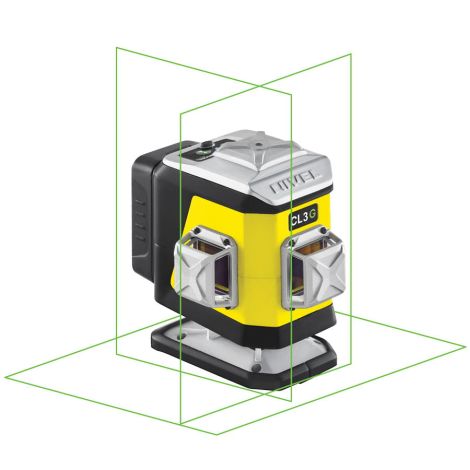 Zestaw zielony multi-laser krzyżowy (3 x 360°) + statyw korbowy - Nivel System kod: CL3G set SJJM1EX - 2