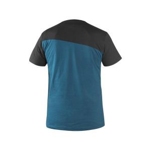 Męski tshirt z krótkim rękawem CXS Olsen Canis kolor petrol czarna - 2