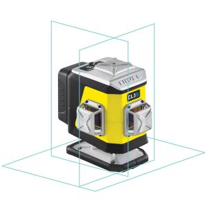 Zestaw niebieski multi-laser krzyżowy (3 x 360°) + statyw korbowy + czujnik - Nivel System kod: CL3B set SJJM1EX RD800 - 2