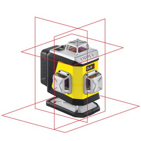 Zestaw czerwony multi-laser krzyżowy + tyczka rozporowa - Nivel System kod: CL4R set LP36 - 2