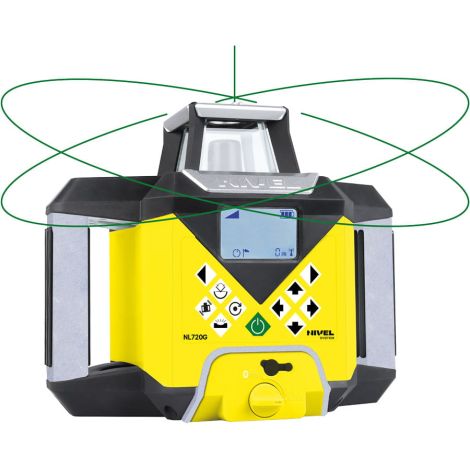 Zestaw laser obrotowy o zasięgu 700 m (średnica) z czujnikiem cyfrowym + statyw + łata laserowa -  Nivel System kod: NL720G DIGITAL set SJJ32 LS24 - 2