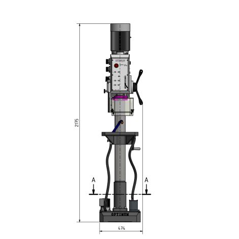 Wiertarka z przekładnią OPTIdrill DH35V Optimum kod: 3034253 - 6