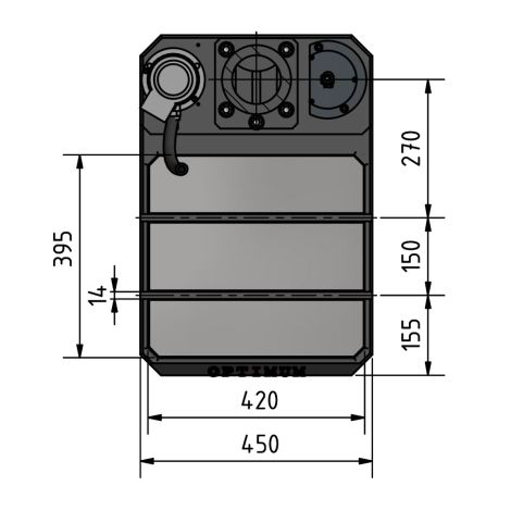 Wiertarka z przekładnią OPTIdrill DH35V Optimum kod: 3034253 - 8