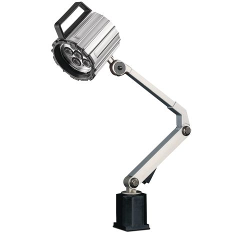 Lampa diodowa maszynowa / warsztatowa 6 x 2 W (230 V / 50 Hz) LED, z ramieniem o długości 600 mm, montaż za pomocą uchwytu na stopie -  MWG 6-600, Optimum, kod: 3351052