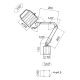 Lampa diodowa maszynowa / warsztatowa 6 x 2 W (230 V / 50 Hz) LED, z ramieniem o długości 600 mm, montaż za pomocą uchwytu na stopie -  MWG 6-600, Optimum, kod: 3351052 - 4