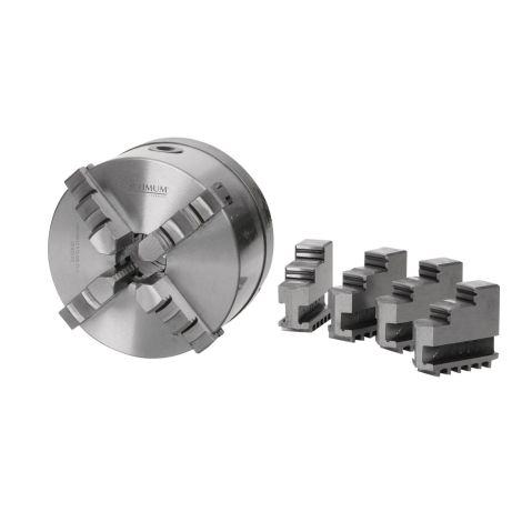 Uchwyt tokarski czteroszczękowy OPTIMUM Odlewany Camlock, mocowanie centralne Ø 200 mm Camlock DIN ISO 702-2 nr 5, Optimum, kod: 3442845