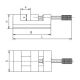 Imadło szlifierskie precyzyjne stałe typ 6552-100-P szerokość 100 mm x rozwarcie 80 mm Bison kod: 326552050500 - 3