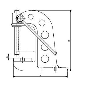 Prasa ręczna zębatkowa typ 9210 rozmiar 485 mm  Bison kod: 329210110000 - 2