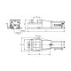 Imadło maszynowe typ 6710-160 szerokość 225 mm x rozwarcie 160 mm Bison kod: 326710070600 - 3