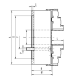 Uchwyt tokarski żeliwny typ 3205-800-380 samocentrujący spiralny 3-szczękowy Bison kod: 353205112000 - 3