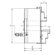 Uchwyt tokarski stalowy typ 3734-200-6 samocentrujący spiralny 4-szczękowy Bison kod: 353734300000 - 3
