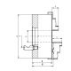 Uchwyt tokarski żeliwny typ 3644-160-5 samocentrujący spiralny 4-szczękowy Bison kod: 353644250000 - 3