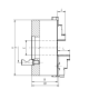 Uchwyt tokarski żeliwny typ 3245-160-3 samocentrujący spiralny 3-szczękowy Bison kod: 353245230900 - 3