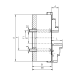 Uchwyt tokarski żeliwny typ 3214-400-8A2 samocentrujący spiralny 3-szczękowy Bison kod: 353214400500 - 3