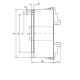 Uchwyt tokarski żeliwny typ 4605-315 samocentrujący spiralny z niezależnym nastawieniem szczęk 4-szczękowy Bison kod: 354605040000 - 3