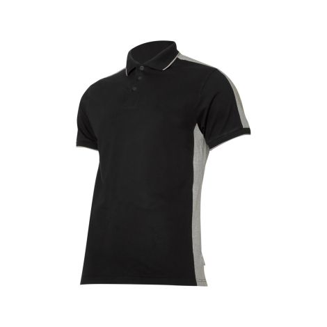 KOSZULKA POLO  190G/M2, CZARNO-SZARA, "2XL", CE, LAHTI