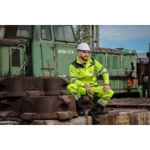 Spodnie robocze ostrzegawcze żółte Lahti Pro L40525 - 2 Spodnie robocze ostrzegawcze żółte Lahti Pro L40525 - 2