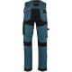 Spodnie robocze ze wzmocnieniami turkusowo-czarne slim fit Stretch Line Lahti Pro L40541 - 3