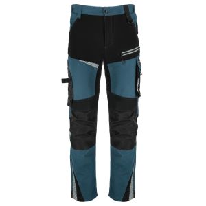 Spodnie robocze ze wzmocnieniami turkusowo-czarne slim fit Stretch Line Lahti Pro L40541 Spodnie robocze ze wzmocnieniami turkusowo-czarne slim fit Stretch Line Lahti Pro L40541