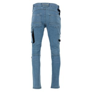 Spodnie robocze jeansowe z dodatkiem stretchu i wzmocnieniami slim fit Lahti Pro L40547 - 2