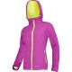 KURTKA SOFTSHELL Z KAPT. FIOL.-ZIEL., DAMSKA,