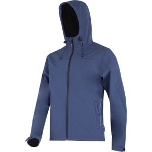 KURTKA SOFTSHELL Z KAPT. GRANATOWA, 