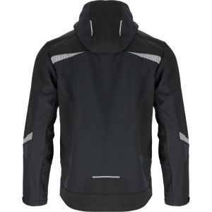 KURTKA SOFTSHELL Z KAPT. CZARNA, 