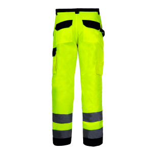Spodnie robocze ostrzegawcze premium żółte Lahti Pro L41006 - 2 Spodnie robocze ostrzegawcze premium żółte Lahti Pro L41006 - 2
