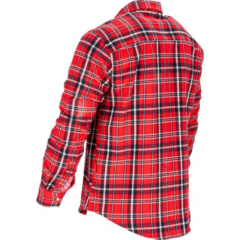 KOSZULA FLANELOWA CZERW-GRANAT., 170G/M2, "2XL", CE, LAHTI - 5