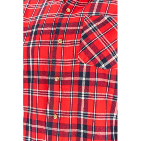 KOSZULA FLANELOWA CZERW-GRANAT., 170G/M2, "2XL", CE, LAHTI - 12