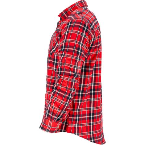 KOSZULA FLANELOWA CZERW-GRANAT., 170G/M2, "3XL", CE, LAHTI - 4