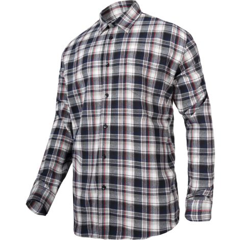 KOSZULA FLANELOWA SZARO-CZAR., 170G/M2, "2XL", CE, LAHTI