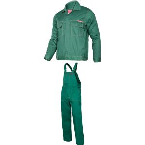 Ubranie spawalnicze: komplet bluza i spodnie zielone Lahti Pro QUEST LPQA S/164 Ubranie spawalnicze: komplet bluza i spodnie zielone Lahti Pro QUEST LPQA S/164