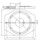 Podstawa do uchwytu 9450-315 12" Bison kod: 329450070200 - 3