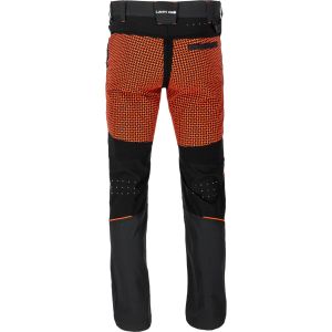Spodnie dekarskie odporne na rozdarcia i przetarcia z dodatkiem stretchu 4-way elastic czarno-pomarańczowe Lahti Pro L40549 - 2 Spodnie dekarskie odporne na rozdarcia i przetarcia z dodatkiem stretchu 4-way elastic czarno-pomarańczowe Lahti Pro L40549 - 2