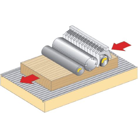 Wyrówniarko grubiarka z systemem szybkiej wymiany noży minimax  fs 41c TERSA Holzkraft kod: 5503414D - 8