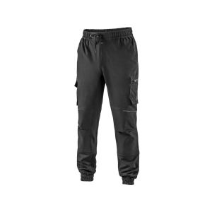 Męskie spodnie jogger z tkaniny 4-way stretch zapewniającej swobodny ruch CXS Venator Canis kolor czarny Męskie spodnie jogger z tkaniny 4-way stretch zapewniającej swobodny ruch CXS Venator Canis kolor czarny