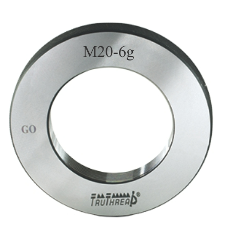 Sprawdzian gwintowy pierścieniowy przechodni GO 6g DIN13 M8 x 1,25 mm - TruThread kod: R MI 00008 125 6G GR
