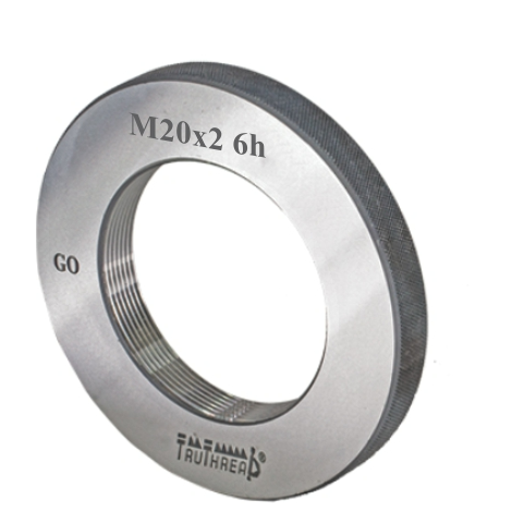 Sprawdzian pierścieniowy do gwintu GO 6G DIN13 M6 x 0,75 mm - TruThread kod: R MI 00006 075 6G GR