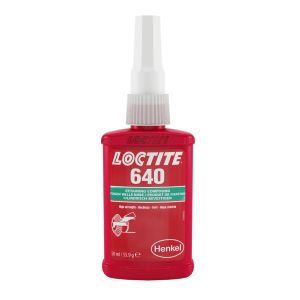 Loctite 640 50 ml Anaerobowy klej wolno utwardzający się do mocowania metalowych części współosiowych kod: 88578