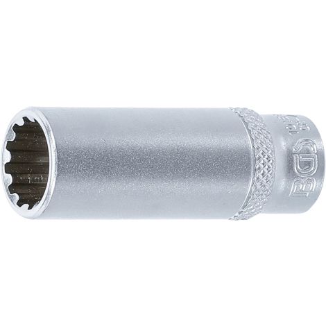 Nasadka klucza Gear Lock, głęboka | (1/4") | 12 mm